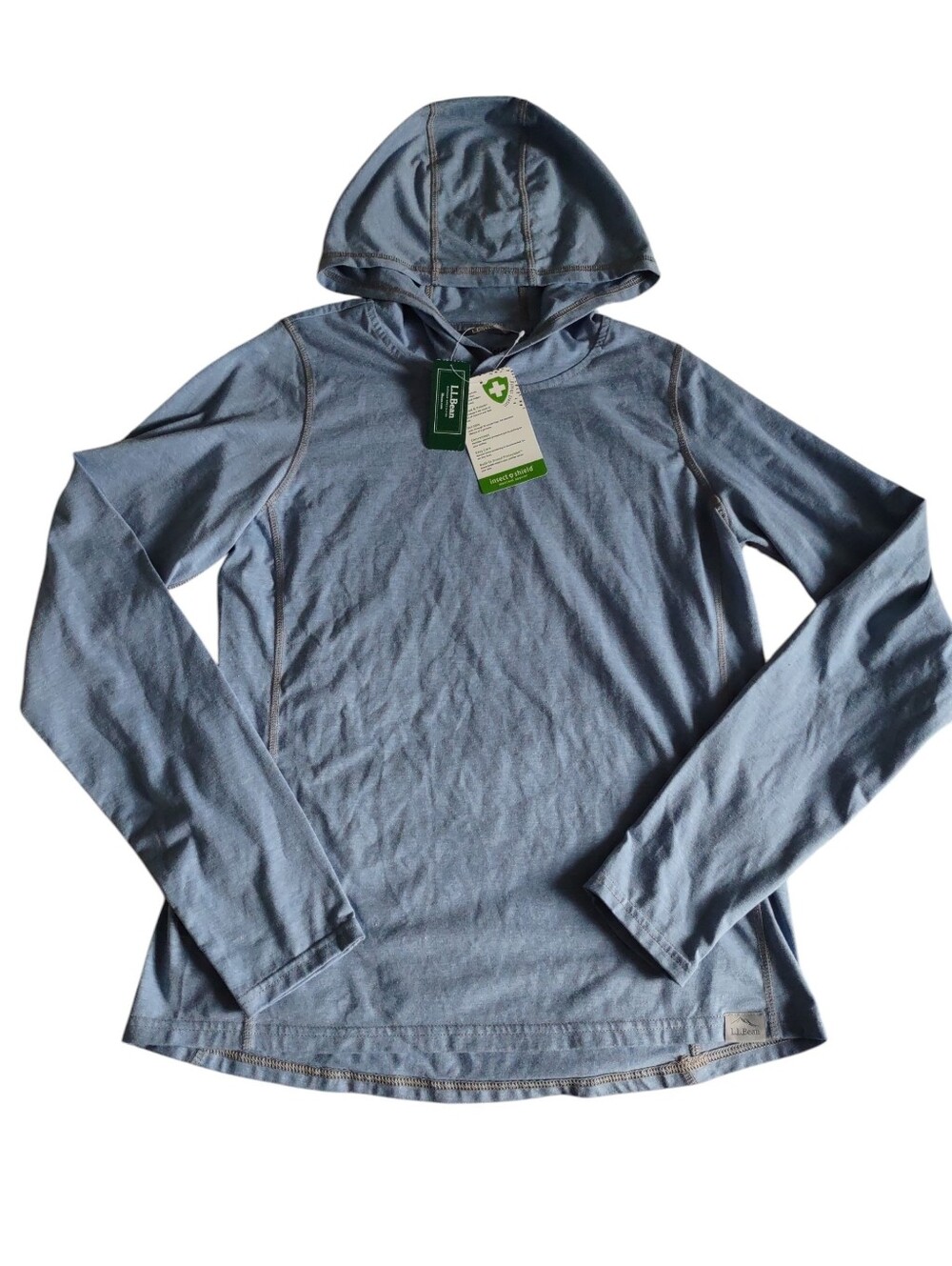 L.L. Bean XS Baltic Blue Insect Shield Hoodie